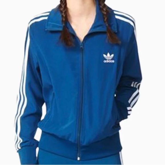 Adidas Firebird track jacket Floral trefoil logo - Picture 2 of 4